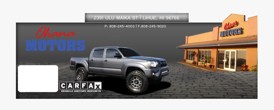 Transparent Carfax Png - Toyota Tacoma, Transparent Clipart