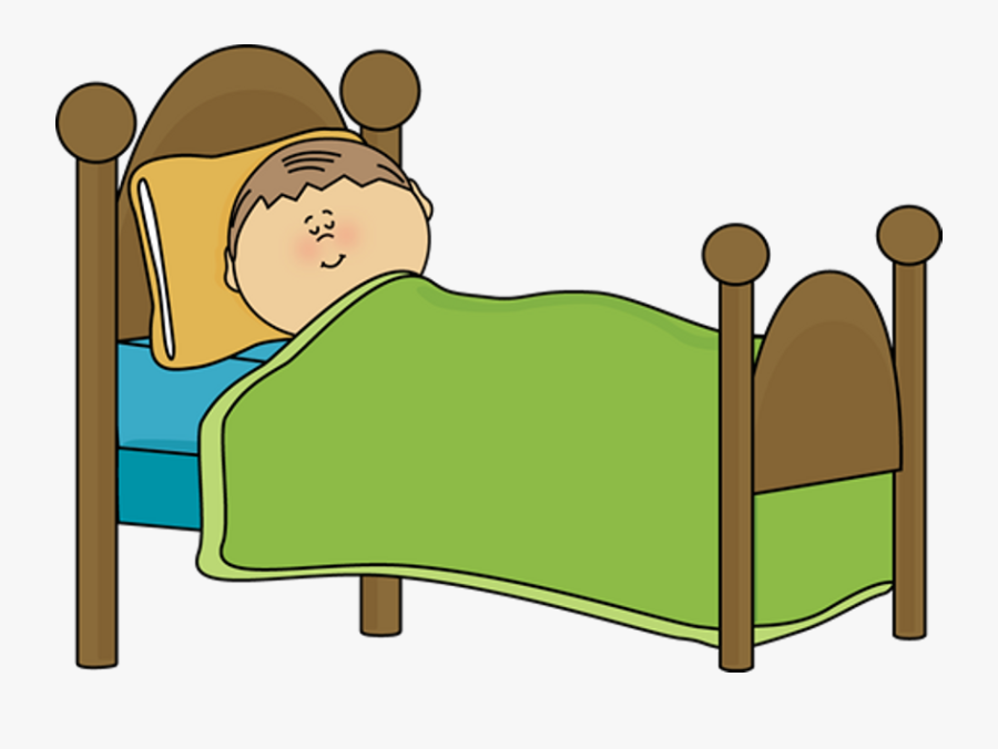 Bed Clipart Night Time - Kid Sleeping Clipart, Transparent Clipart