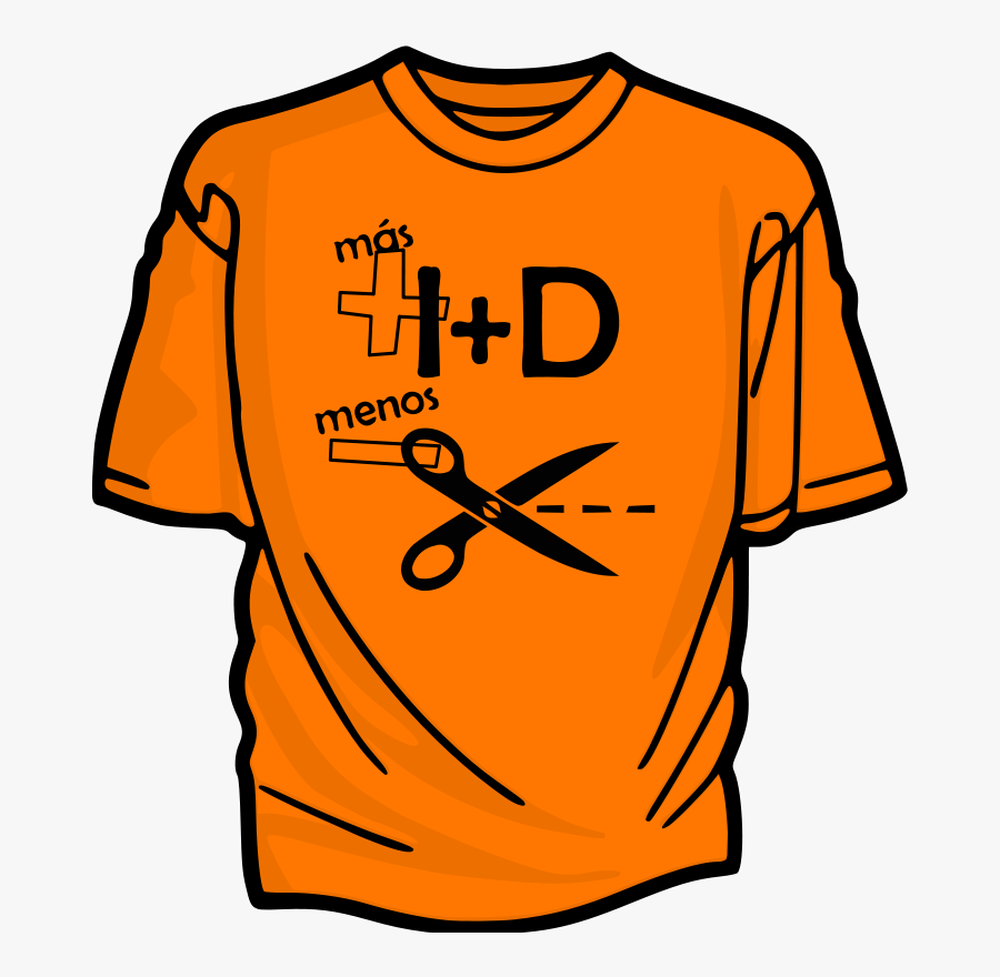 Más I D Menos Recortes - Green T Shirt Clipart, Transparent Clipart