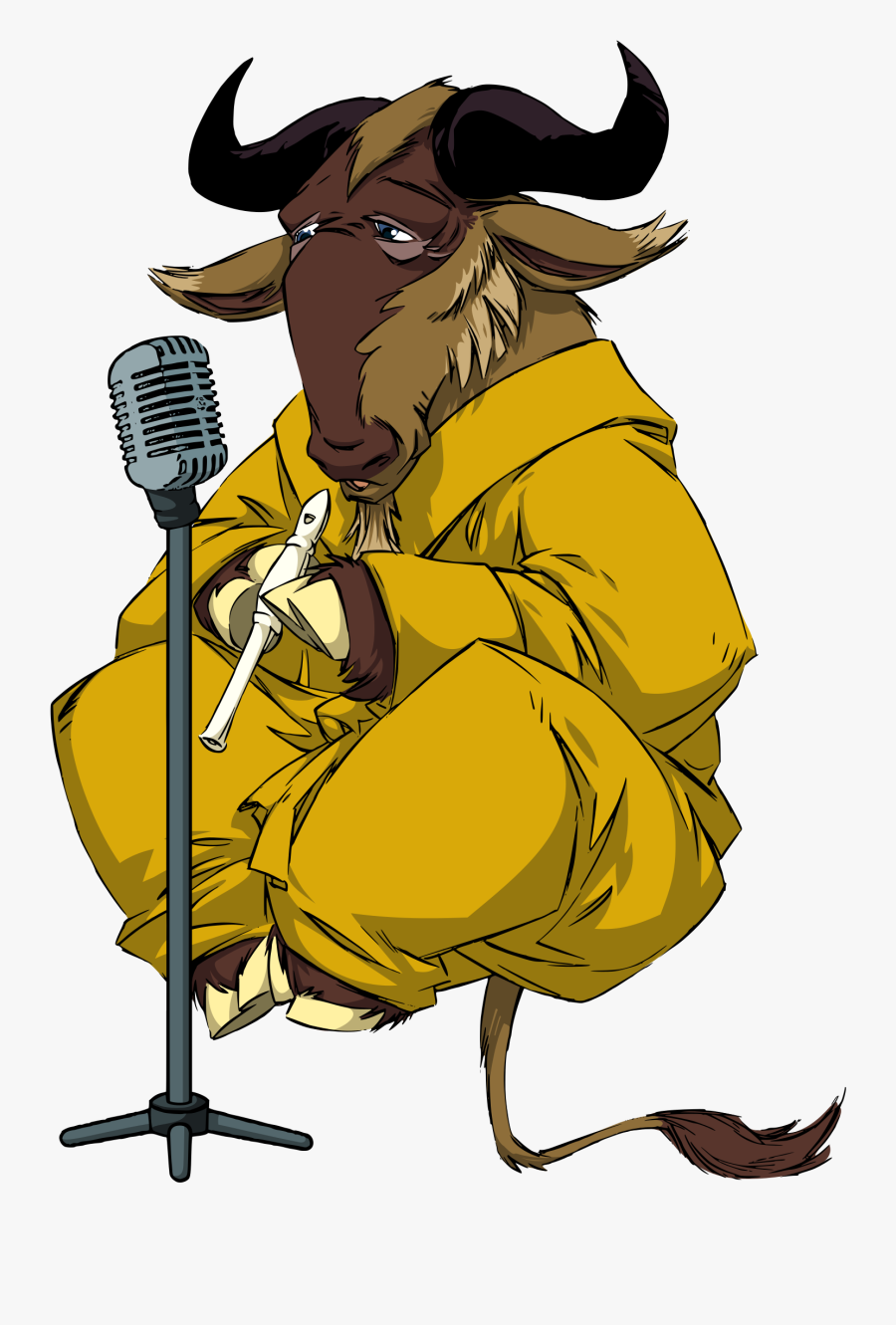 Floating Drawing Levitation - Savannah Gnu, Transparent Clipart