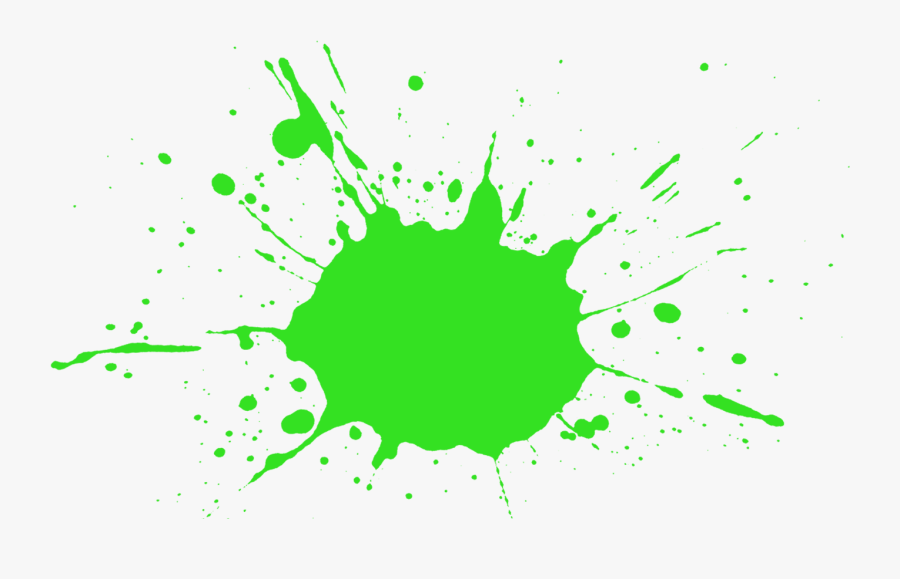 Green Paint Splash Png - Red Paint Splatter Vector, Transparent Clipart