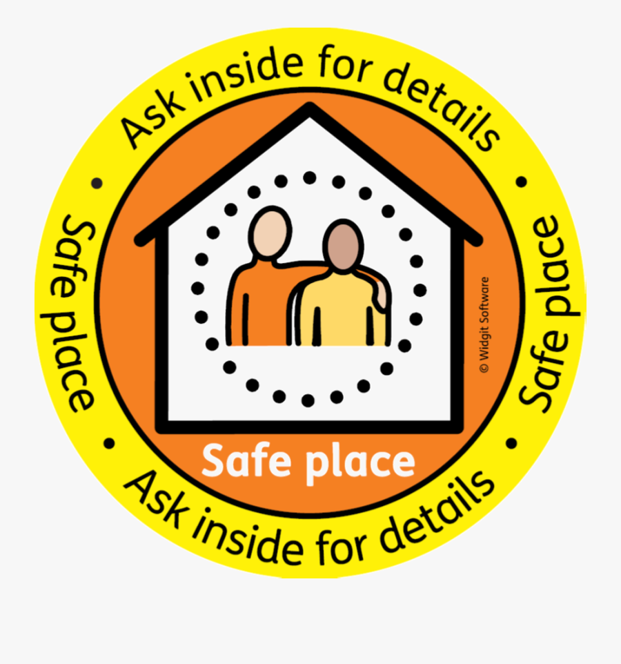 Safe Places Window Sticker, Transparent Clipart