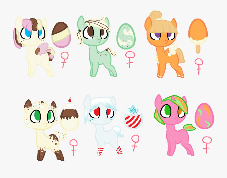 Ice Cream Mlp Adoptables - Mlp Ice Cream Pony Oc, Transparent Clipart
