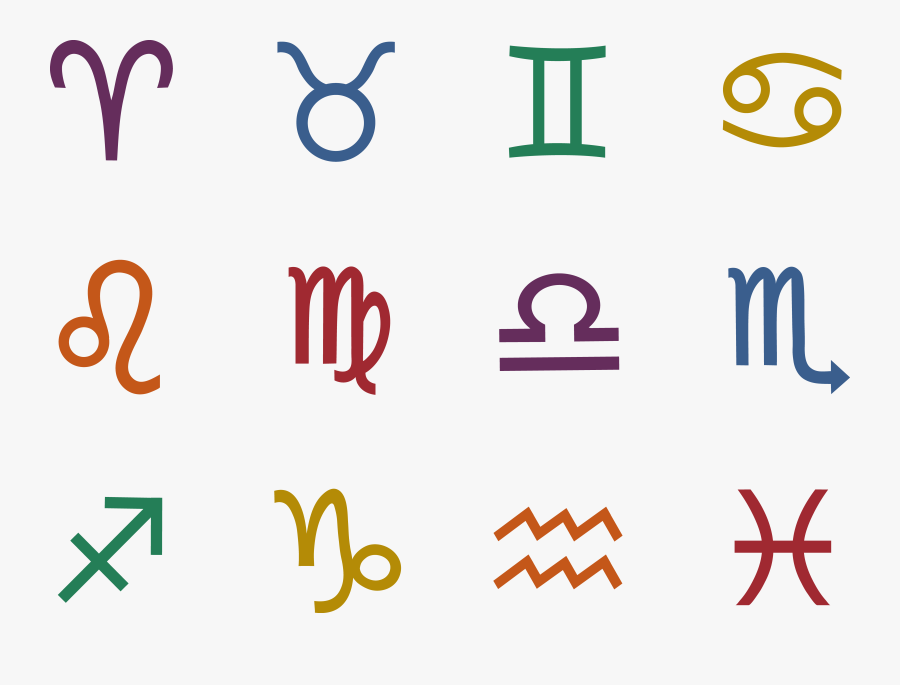Astrology - Signs - Clipart - Zodiac Signs Transparent, Transparent Clipart