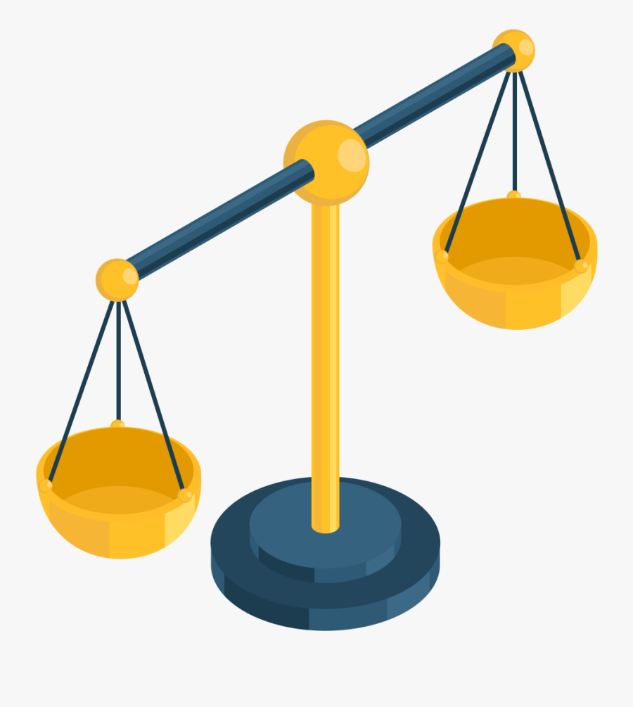 Having Spent Eight Years In Prison And Twelve Years - 3d Scales Of Justice Icon, Transparent Clipart