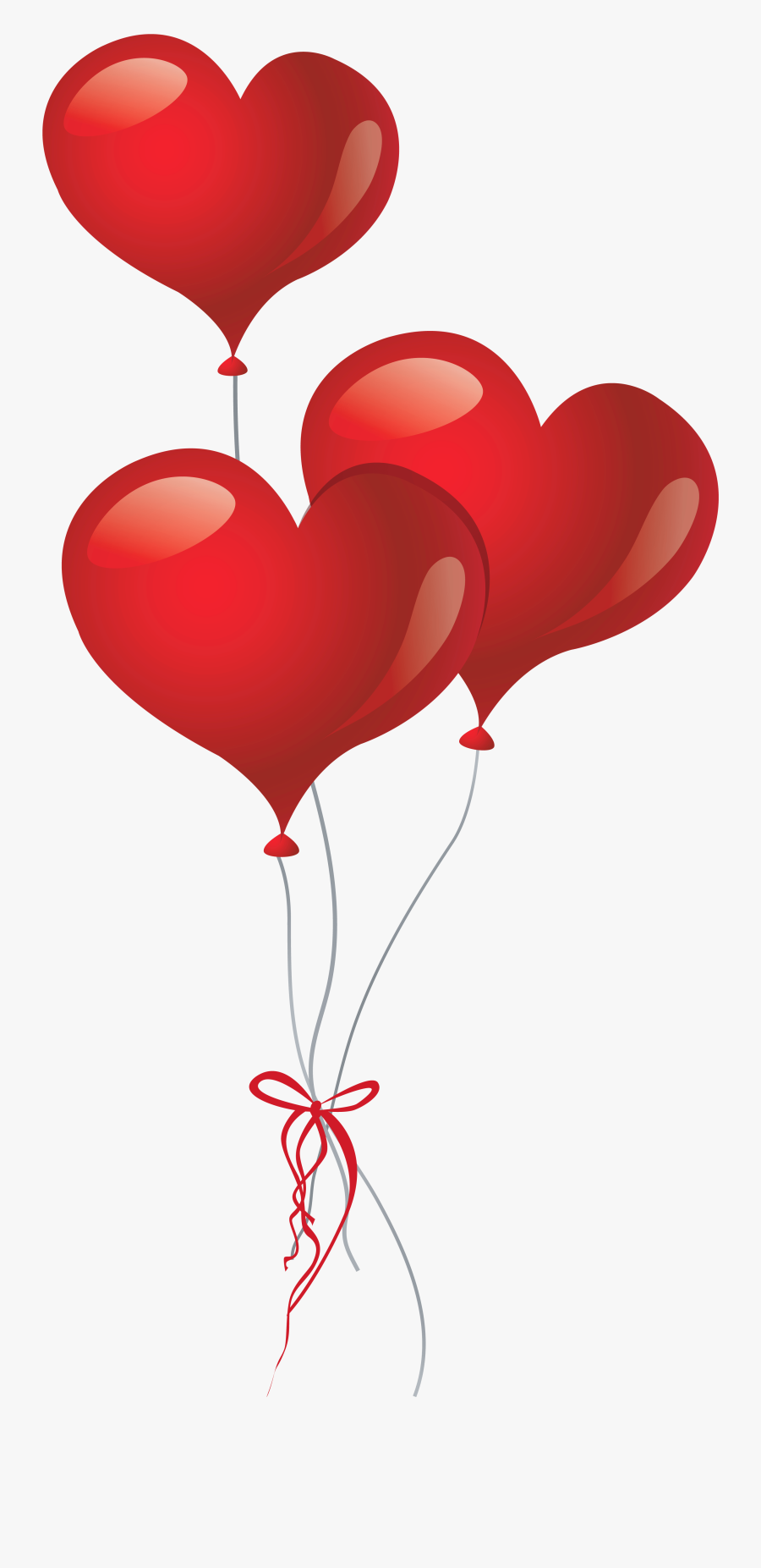 Love Heart Balloons Png, Transparent Clipart