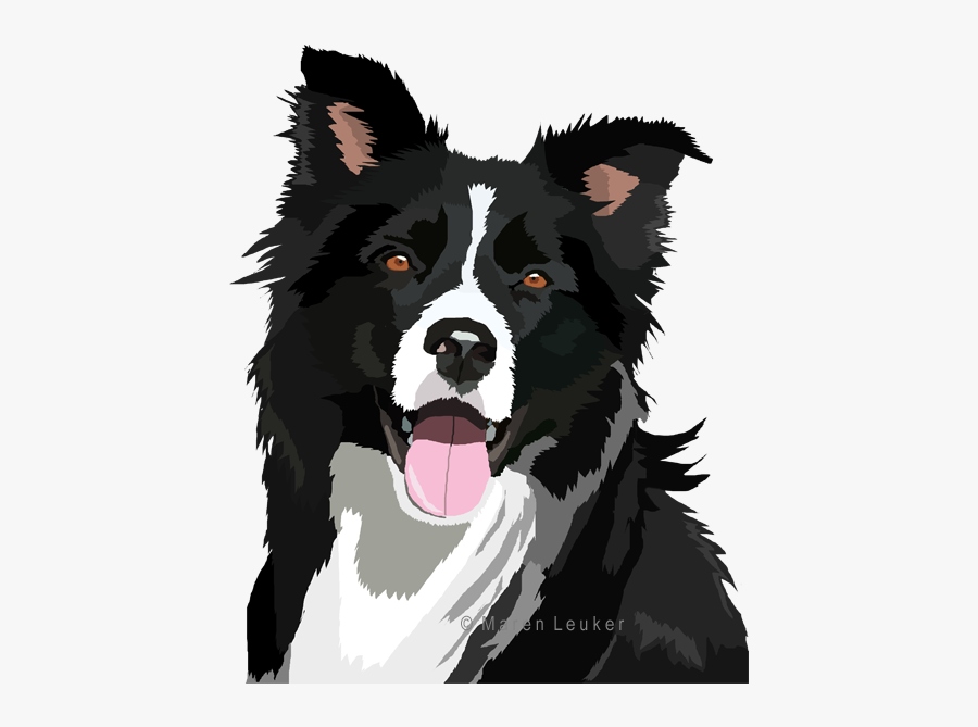 Bearded Collie Clipart Design - Border Collie Clipart, Transparent Clipart