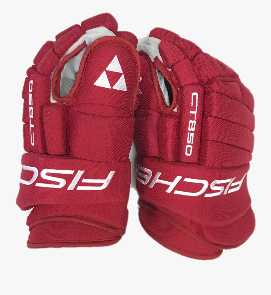 Fischer Pro Hockey Glove - Hockey Fischer Red Gloves, Transparent Clipart
