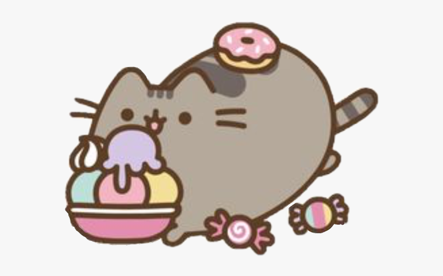 Food Ice Cream Pusheen, Transparent Clipart