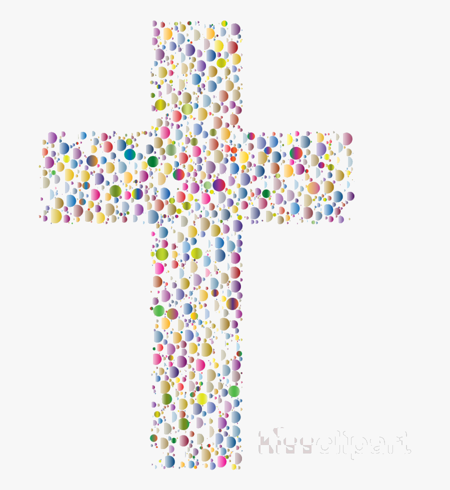 Cross Colorful Transparent Clipart Pictures Free Png - Easter Cross Clipart Transparent Background, Transparent Clipart
