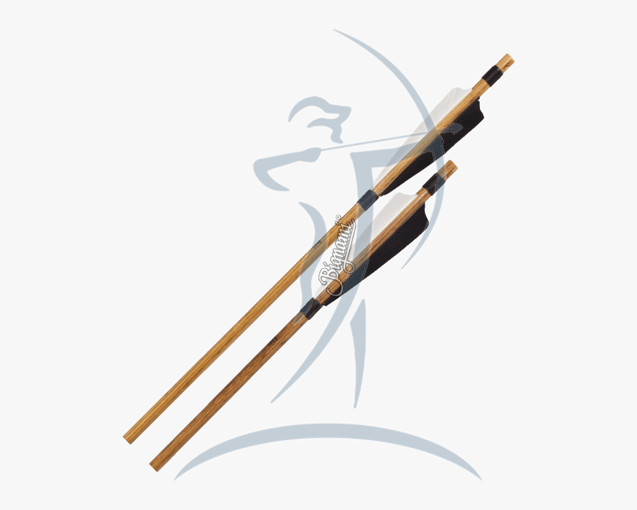 Transparent Wooden Arrow Png - Longbow, Transparent Clipart
