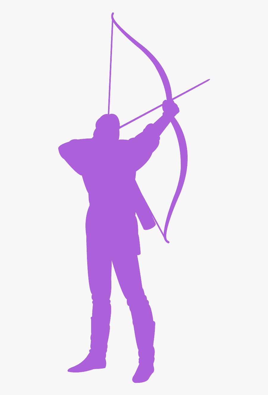 Silhouette Archery, Transparent Clipart