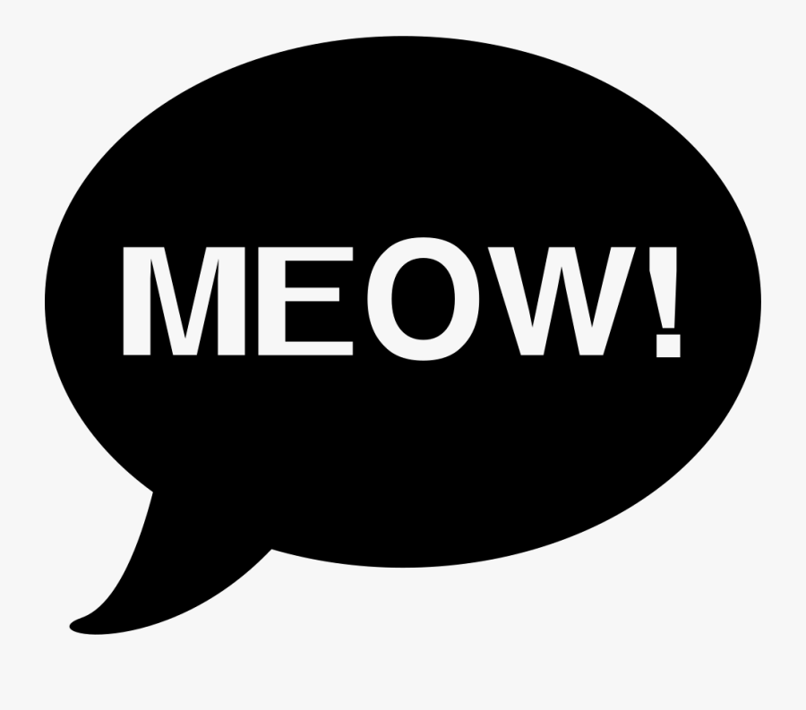 Kitten Clipart Cat Meow - Meow Onomatopoeia, Transparent Clipart