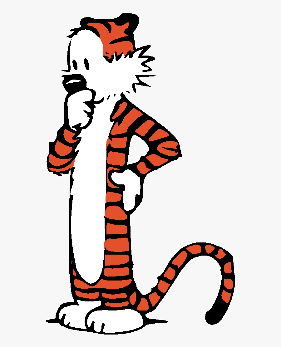 Figure 2 - 1 - 4c - Calvin And Hobbes Easy Drawing - Tiger Calvin And Hobbes Transparent, Transparent Clipart