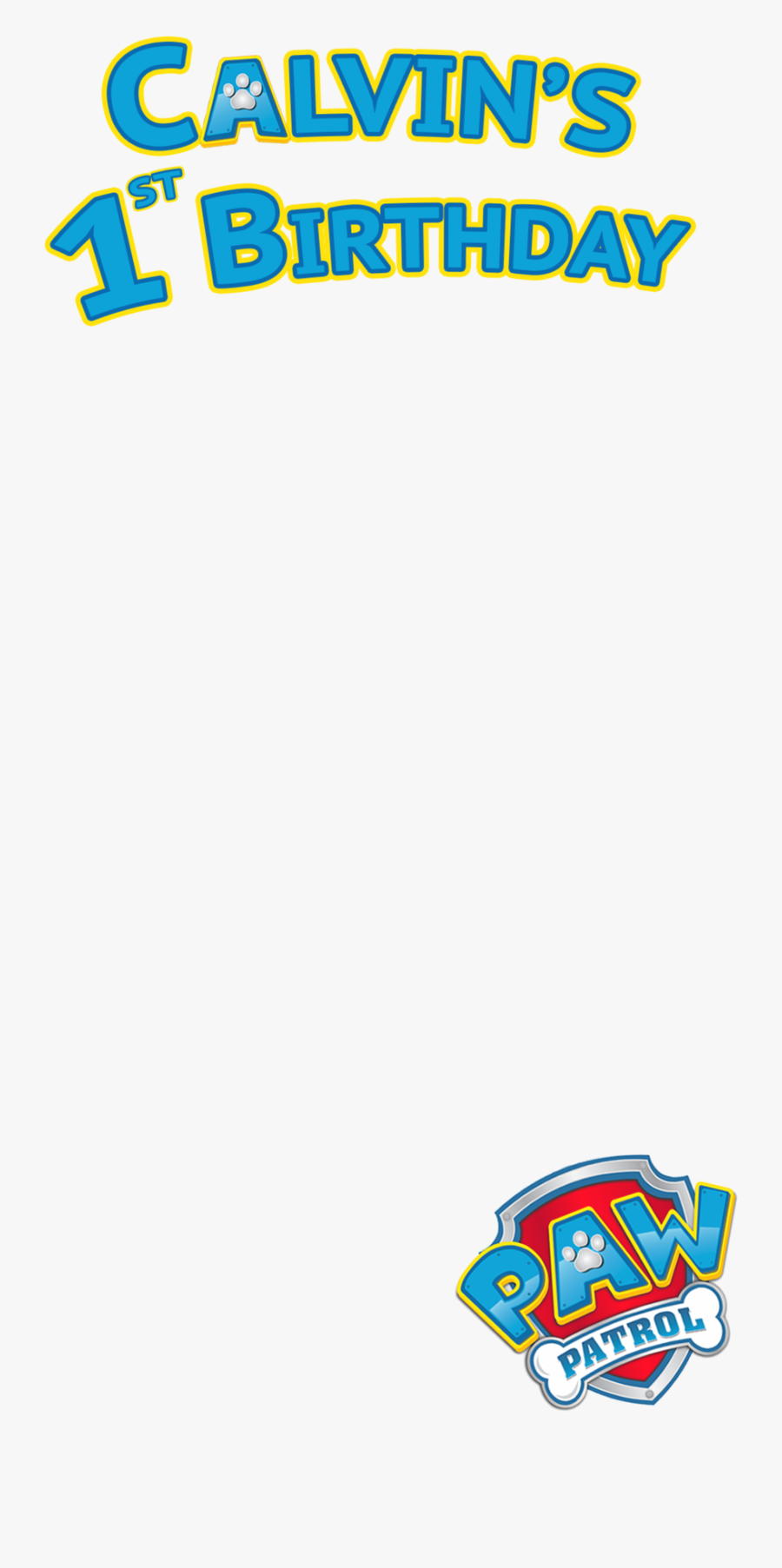 Transparent Paw Patrol Birthday Clipart - Paw Patrol Snap Filter, Transparent Clipart