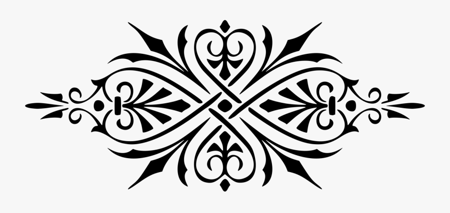 Art,symmetry,monochrome Photography - Ornament Png, Transparent Clipart