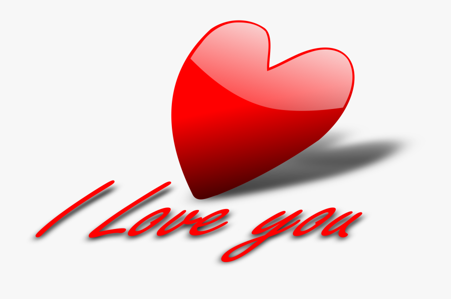 I Love You 5 Clip Arts - Love You Heart Clipart, Transparent Clipart