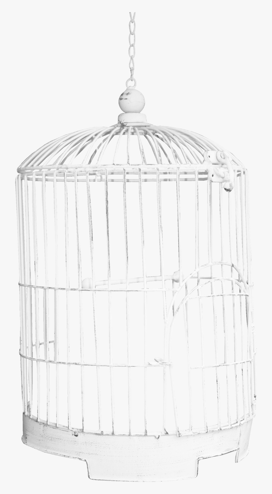 Bird-cage - White Cage Transparent, Transparent Clipart
