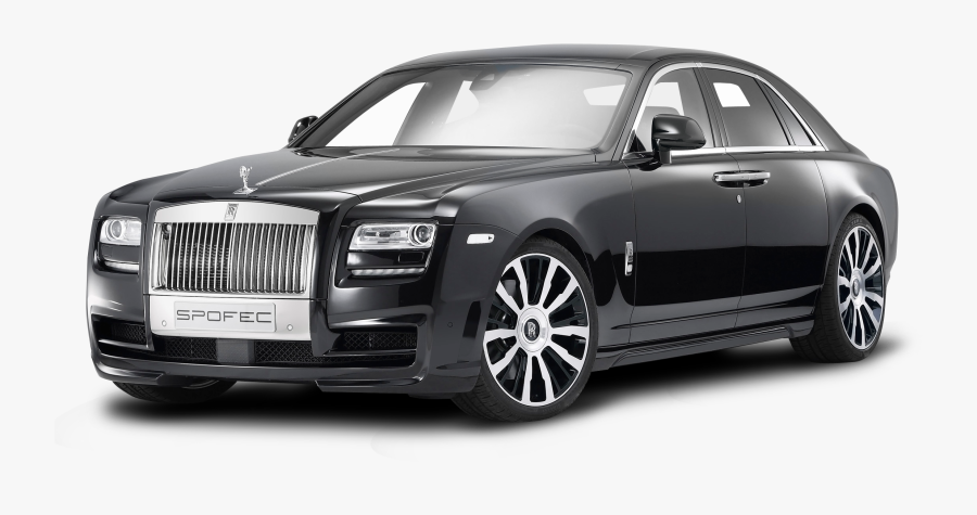 Ghost Phantom Car Black Luxury Vehicle Royce Clipart - Rolls Royce Without Background, Transparent Clipart