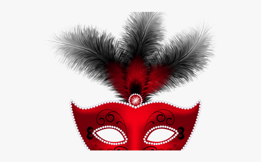 Masks Clipart Masquerade Ball Mask - Red Masquerade Mask Png, Transparent Clipart