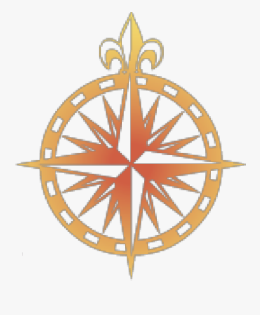 Compass Fleur De Lis, Transparent Clipart