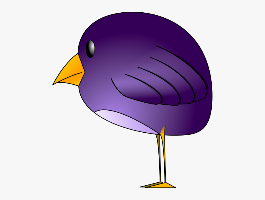 Purple Bird Cartoon Clipart , Png Download, Transparent Clipart