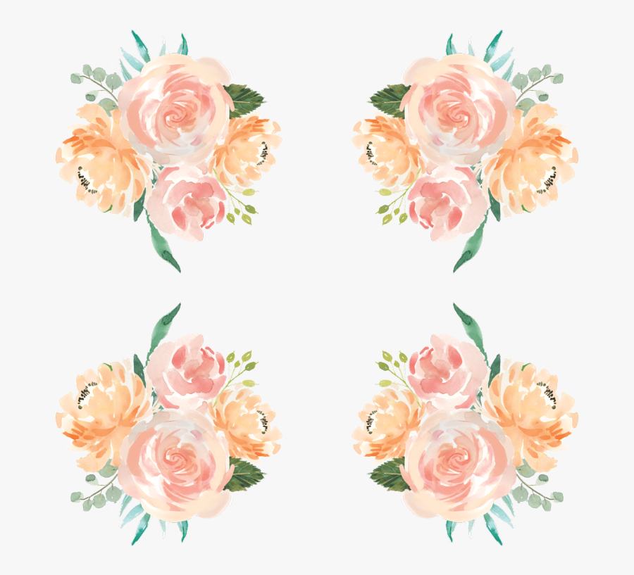 Peach Flowers Png - Garden Roses, Transparent Clipart