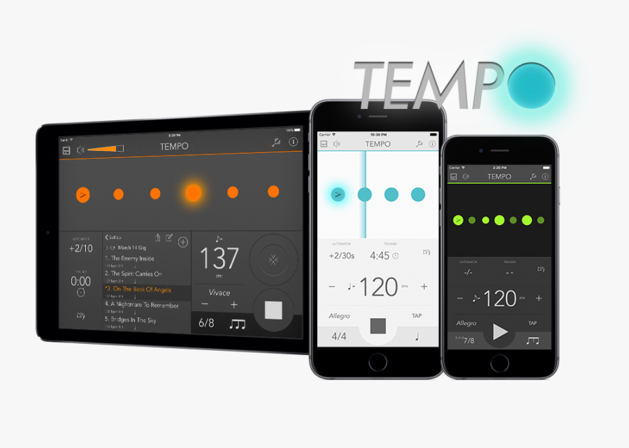 Ipad Clipart Transparent - Metronome App, Transparent Clipart