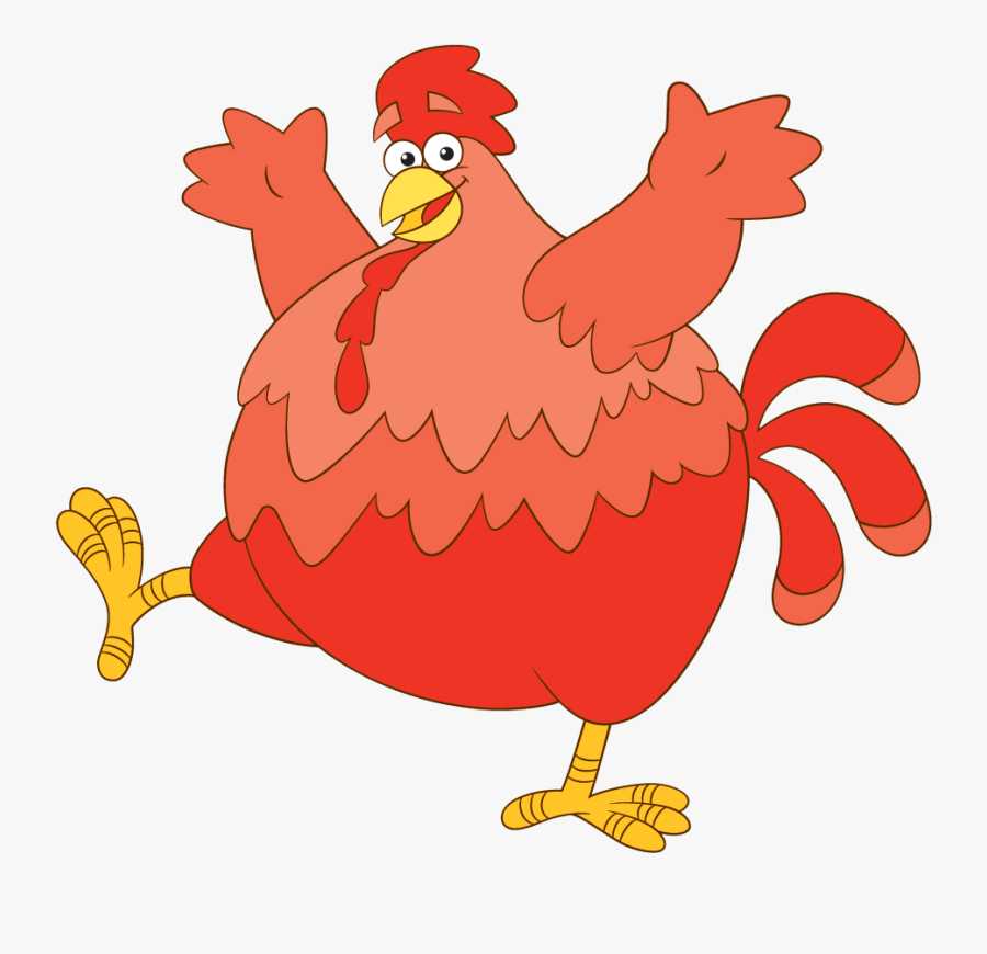 Clip Art Image Dora The Explorer - Big Red Bird From Dora, Transparent Clipart