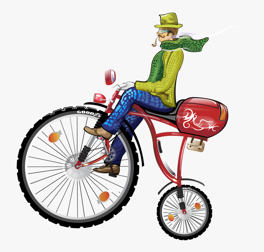 Funny Bicycle Png, Transparent Clipart