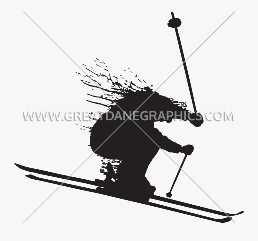 The Mountains Production Ready - Skier Stops, Transparent Clipart