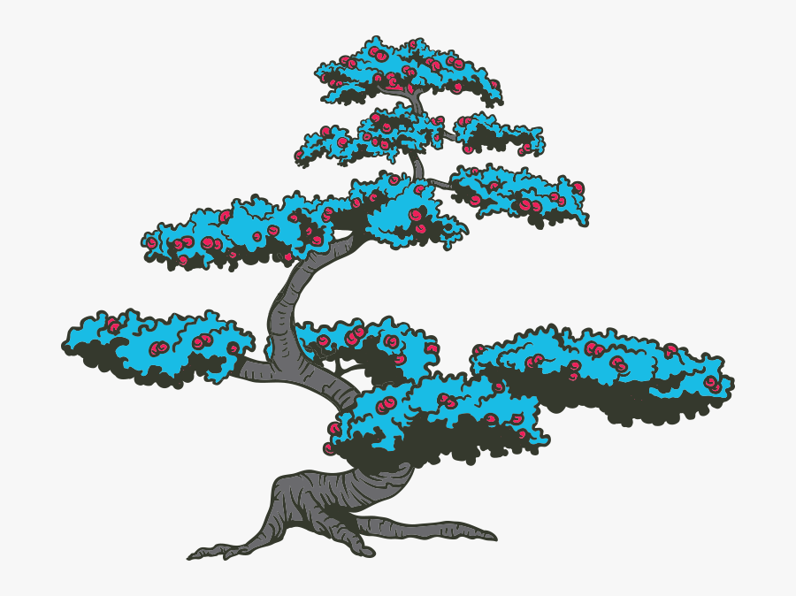 Bonsai Vector Clipart , Png Download - Japanese Bonsai Tree Art, Transparent Clipart