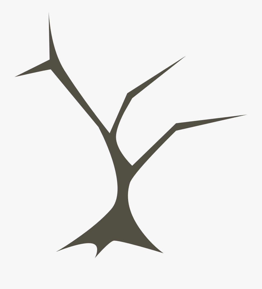 Transparent Tree Without Leaves Clipart - Ramas De Arbol Arquitectura, Transparent Clipart