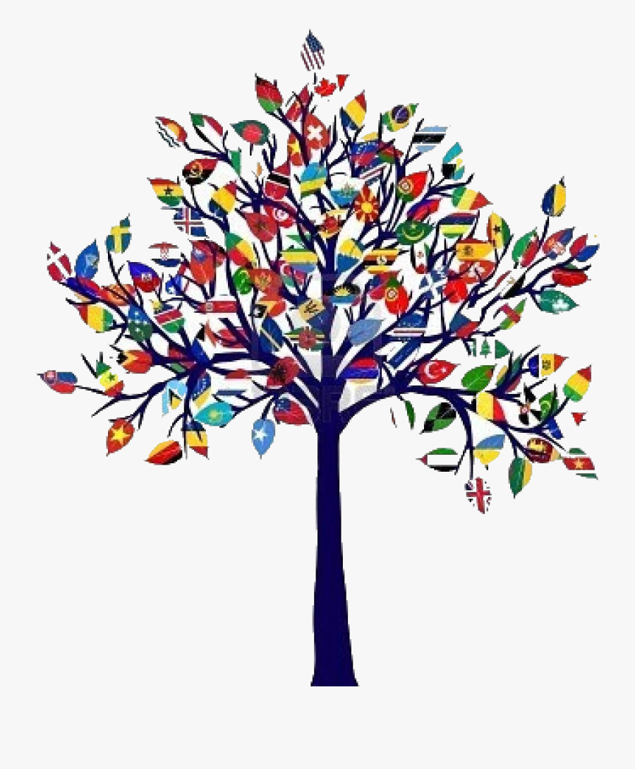 Flags Of The World Tree Clipart , Png Download - Flags Of The World Tree, Transparent Clipart