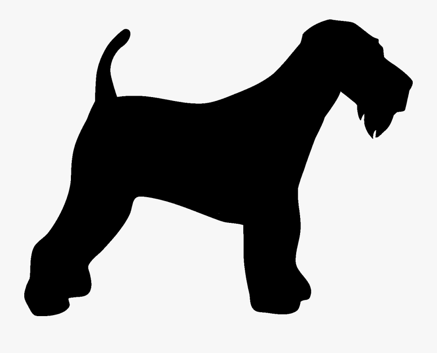 Airedale Terrier Silhouette, Transparent Clipart