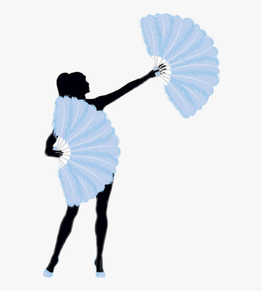 #blue #dancer #burlesque #silhouette - Transparent Burlesque Silhouette, Transparent Clipart