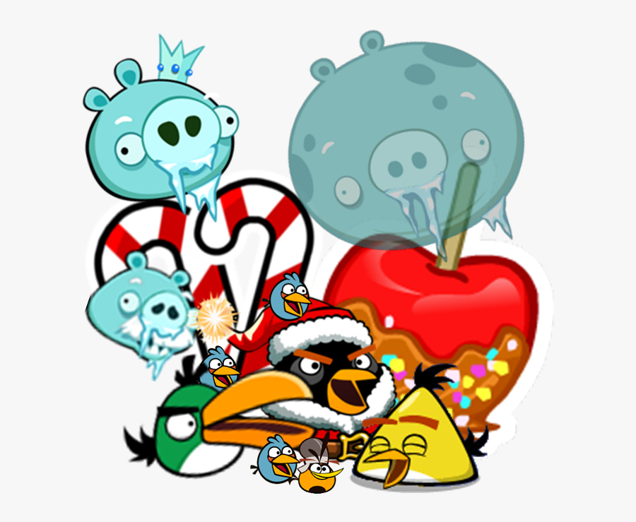 Clipart Birds Christmas - Angry Birds Seasons Png, Transparent Clipart