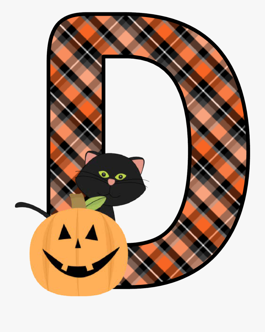 Halloween Alphabet Letters Printable, Transparent Clipart
