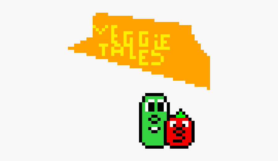 Veggietales Pixel Art, Transparent Clipart