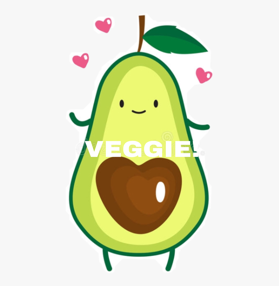 Veggie Tales Clipart - Draw A Cute Avocado, Transparent Clipart