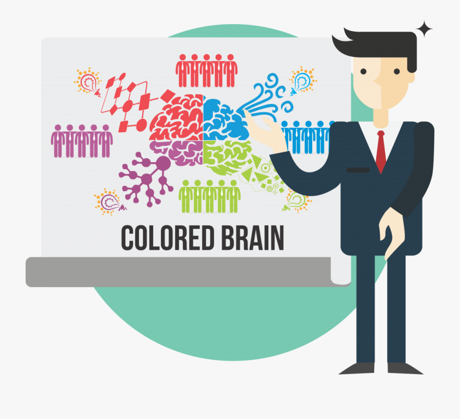 Clip Art Colored Brain - Business Plan Png, Transparent Clipart