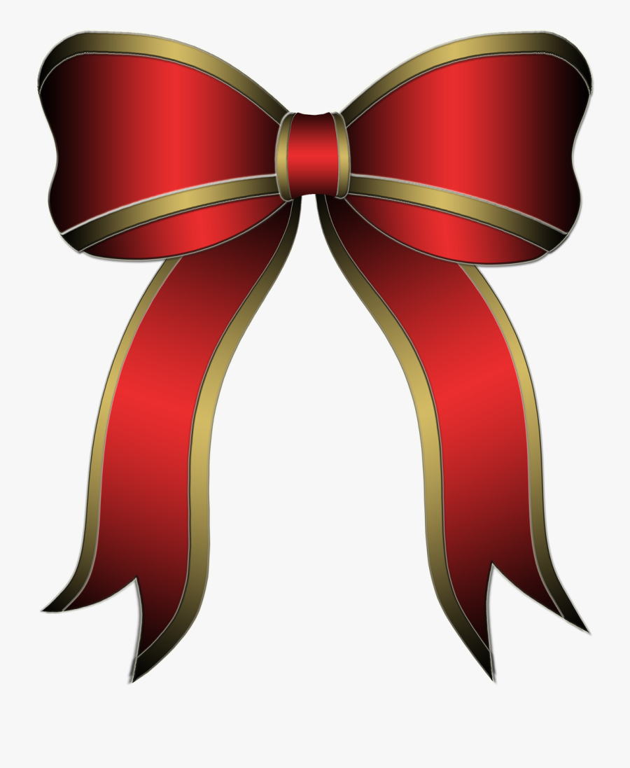 Red Bow, Holiday Bow, Bow, Gift, Ribbon, Seasonal - Christmas Ribbon Svg, Transparent Clipart