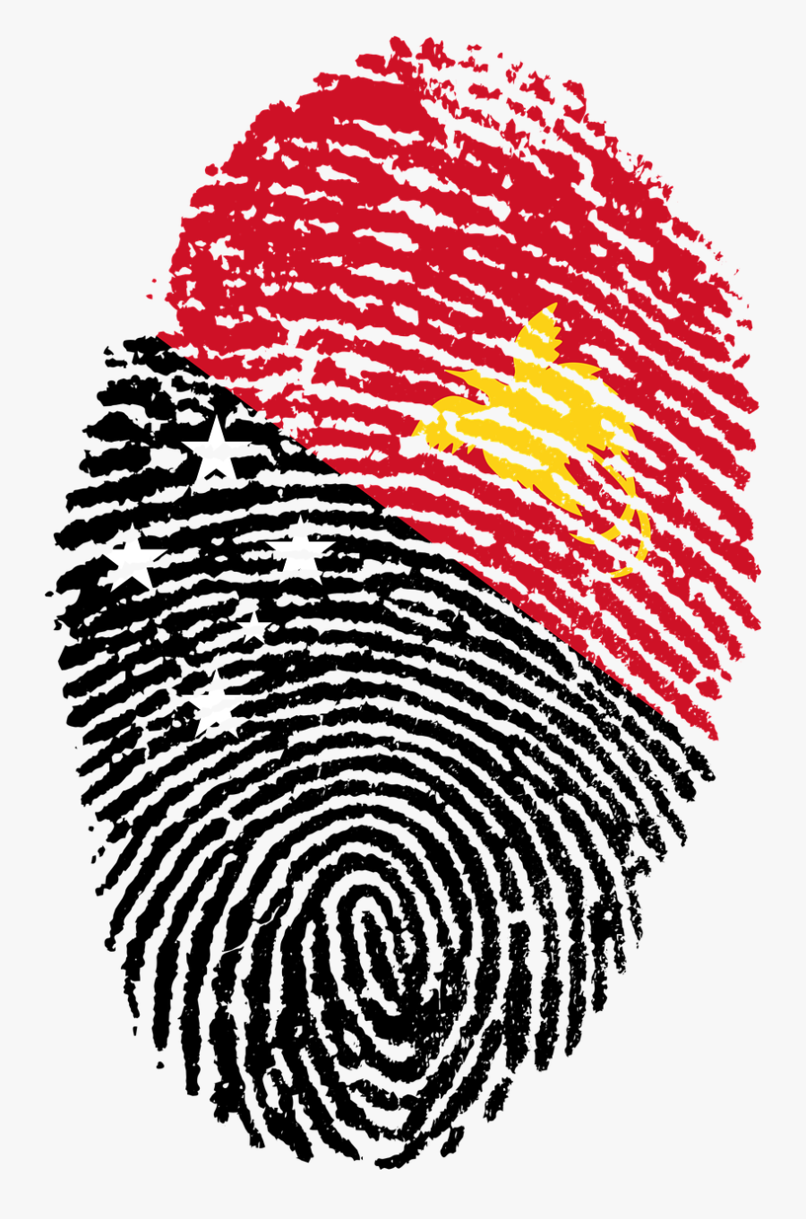 Haiti Flag Fingerprint, Transparent Clipart