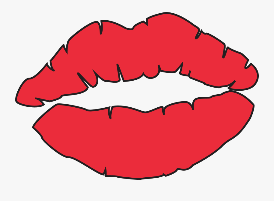Clipart Of Lips, Mouth And Kiss, Transparent Clipart