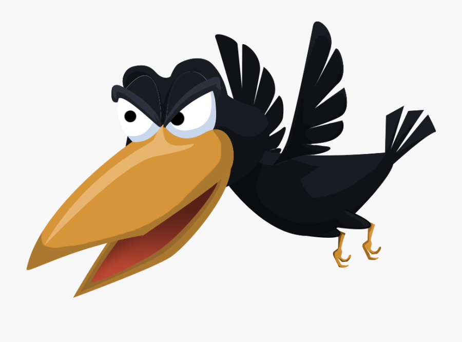 Transparent Cute Crow Clipart - Crow Images Png Animation , Free