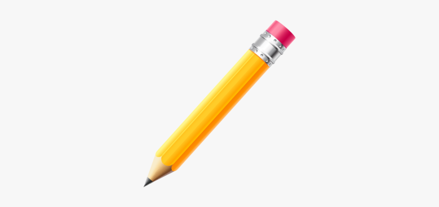 Yellow Pencil Free Vector And Png The Graphic Cave - Portable Network Graphics, Transparent Clipart