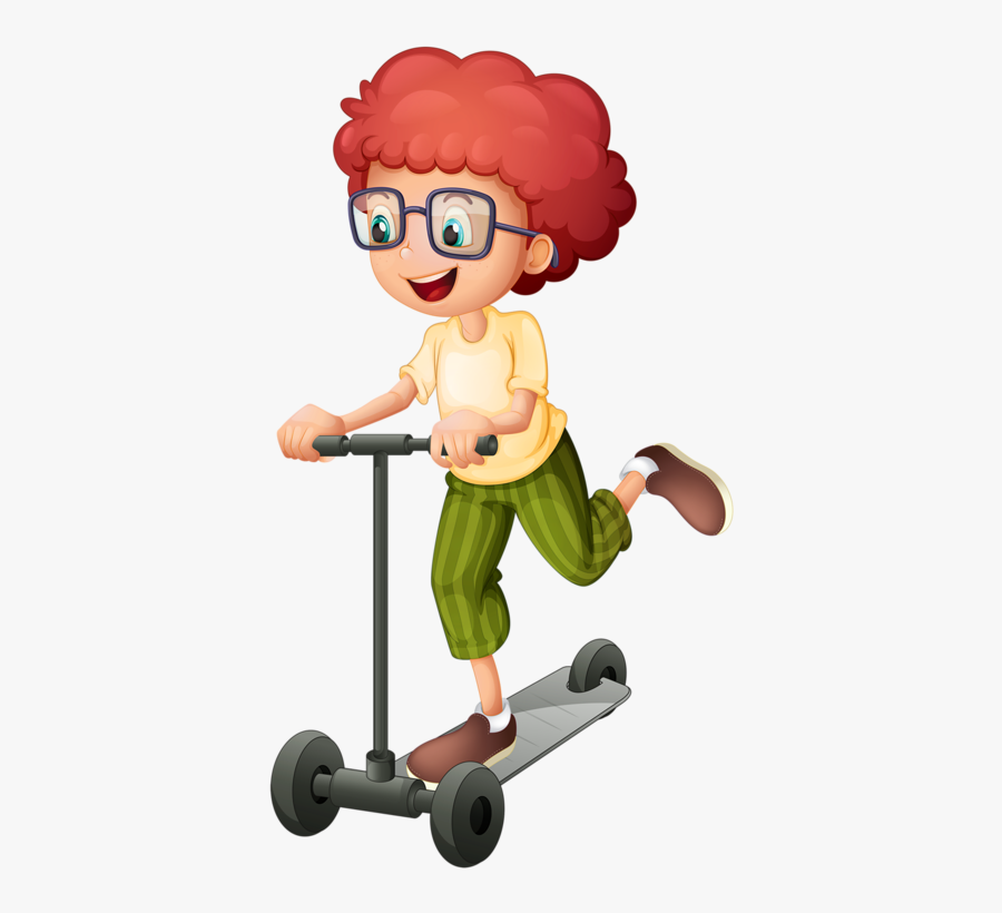 Can Ride A Scooter, Transparent Clipart