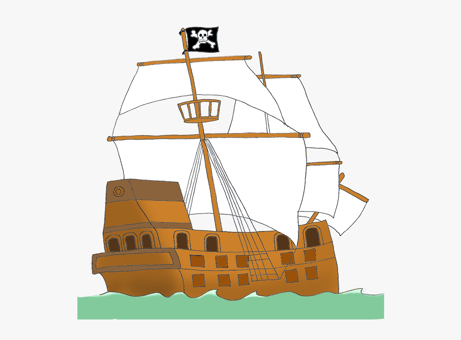 Pirate Ship Picture - Mast, Transparent Clipart