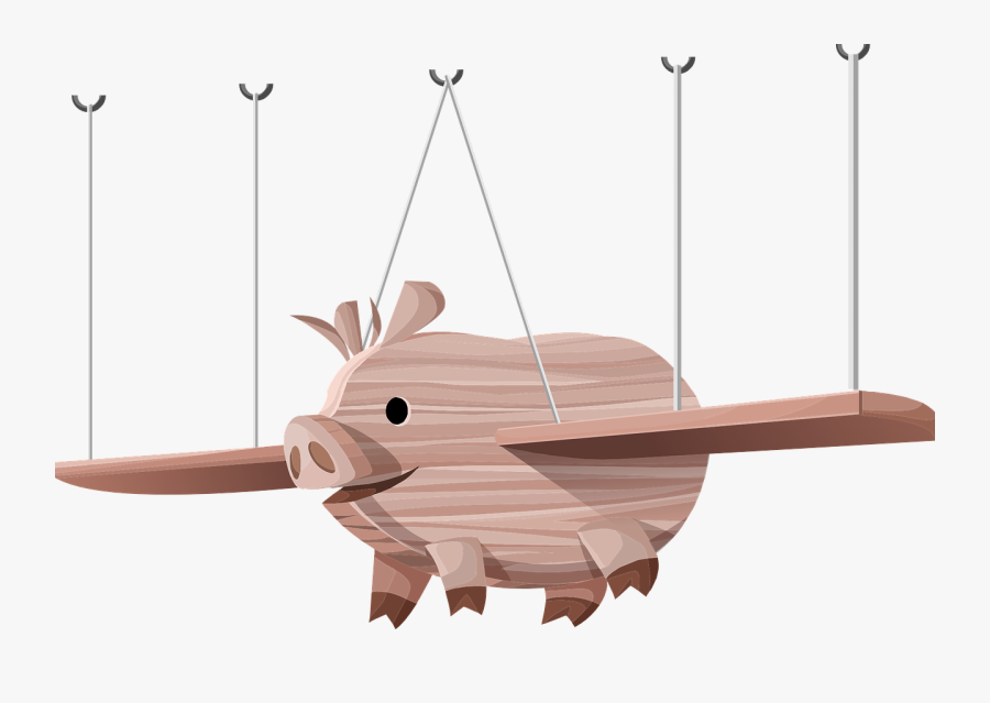 Flying Pig - Animal, Transparent Clipart