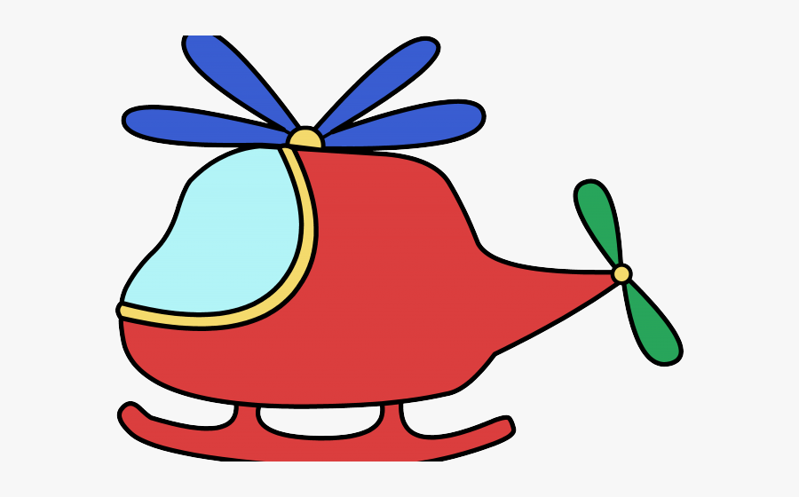 Simple Clipart Airplane - Clip Art Toy Helicopter, Transparent Clipart